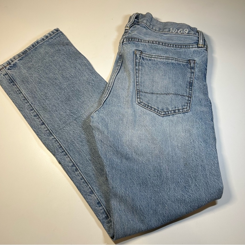 GAP 1969 Authentic 100% Cotton Men's 32x32 Denim Jeans Light Blue